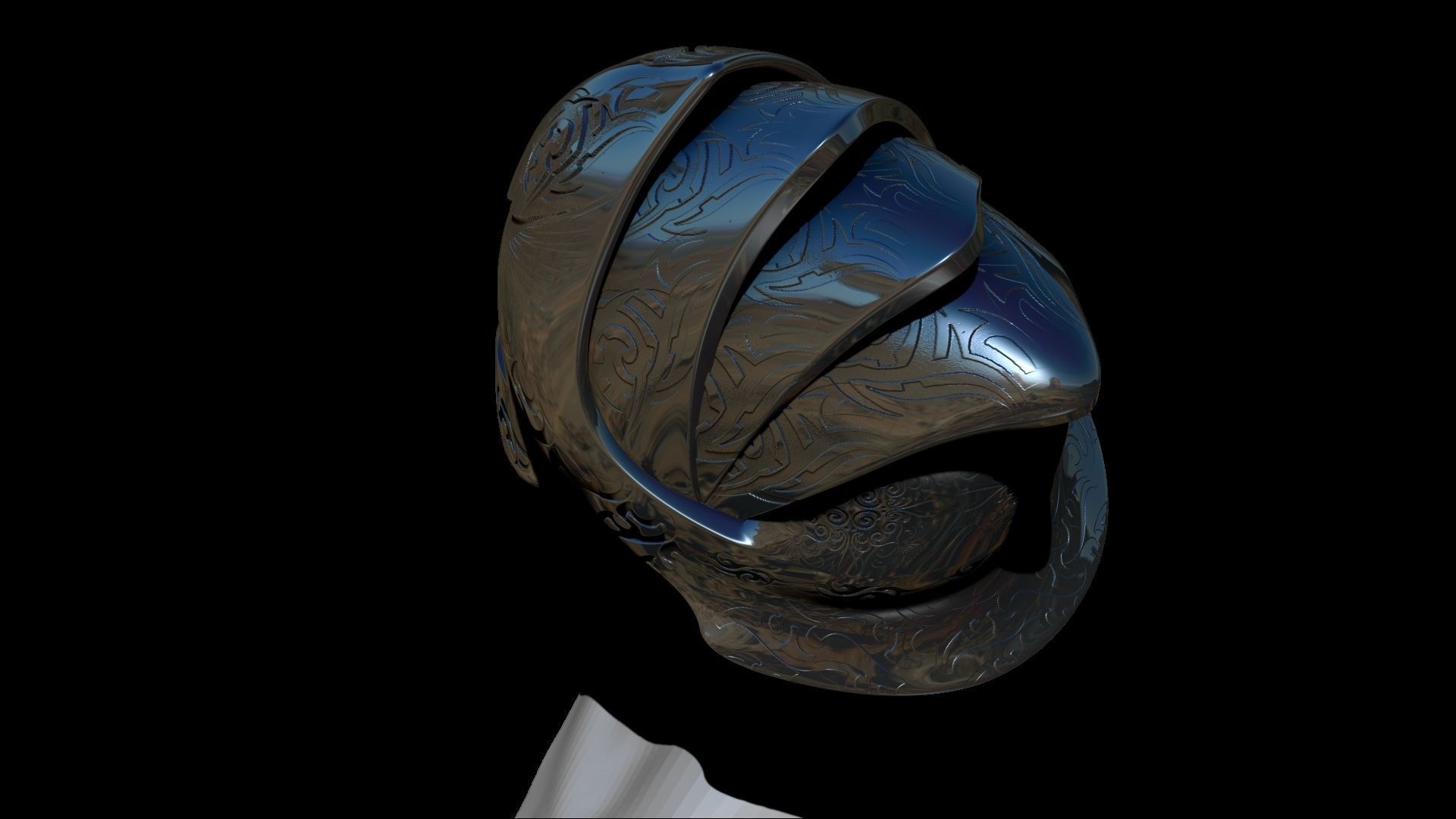Elite Guardian Helmet Sculpt 3D model_5