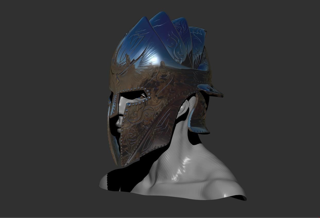 Elite Guardian Helmet Sculpt 3D model_12