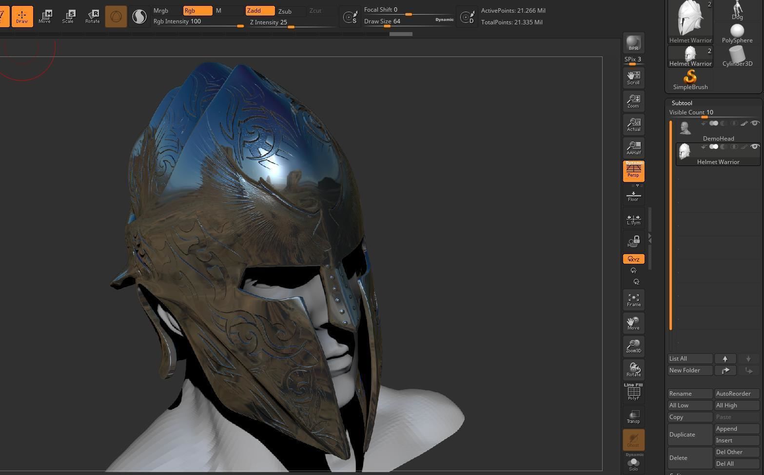 Elite Guardian Helmet Sculpt 3D model_13