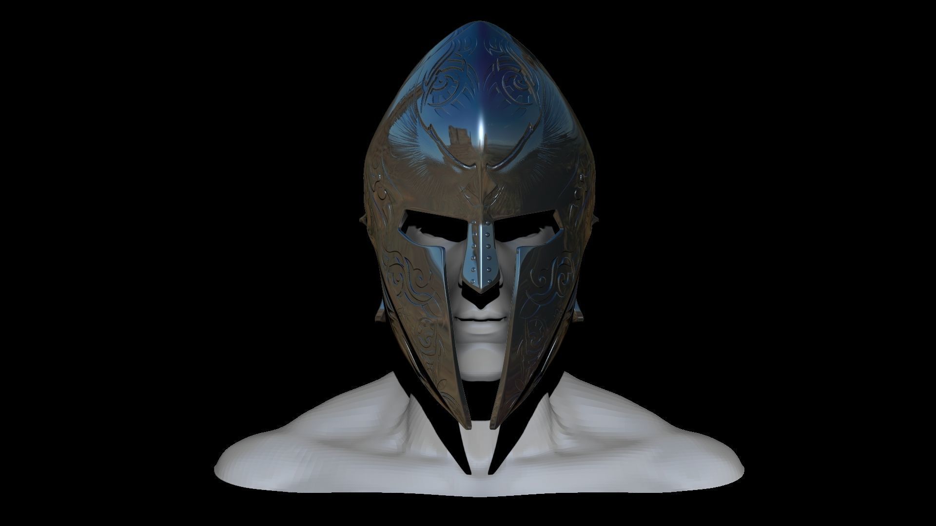 Elite Guardian Helmet Sculpt 3D model_2