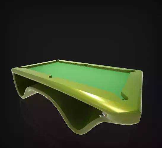 Design study of a pool table 3D model