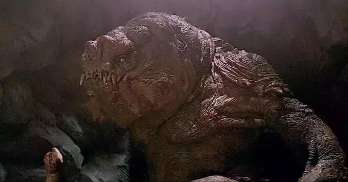 Rancor alien creature with claws 3D print model