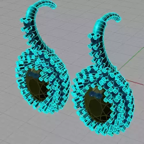 earrings oval and diamonds Orecchini ovale Or19