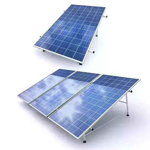 3D Solar Panel Model Low-poly 3D model