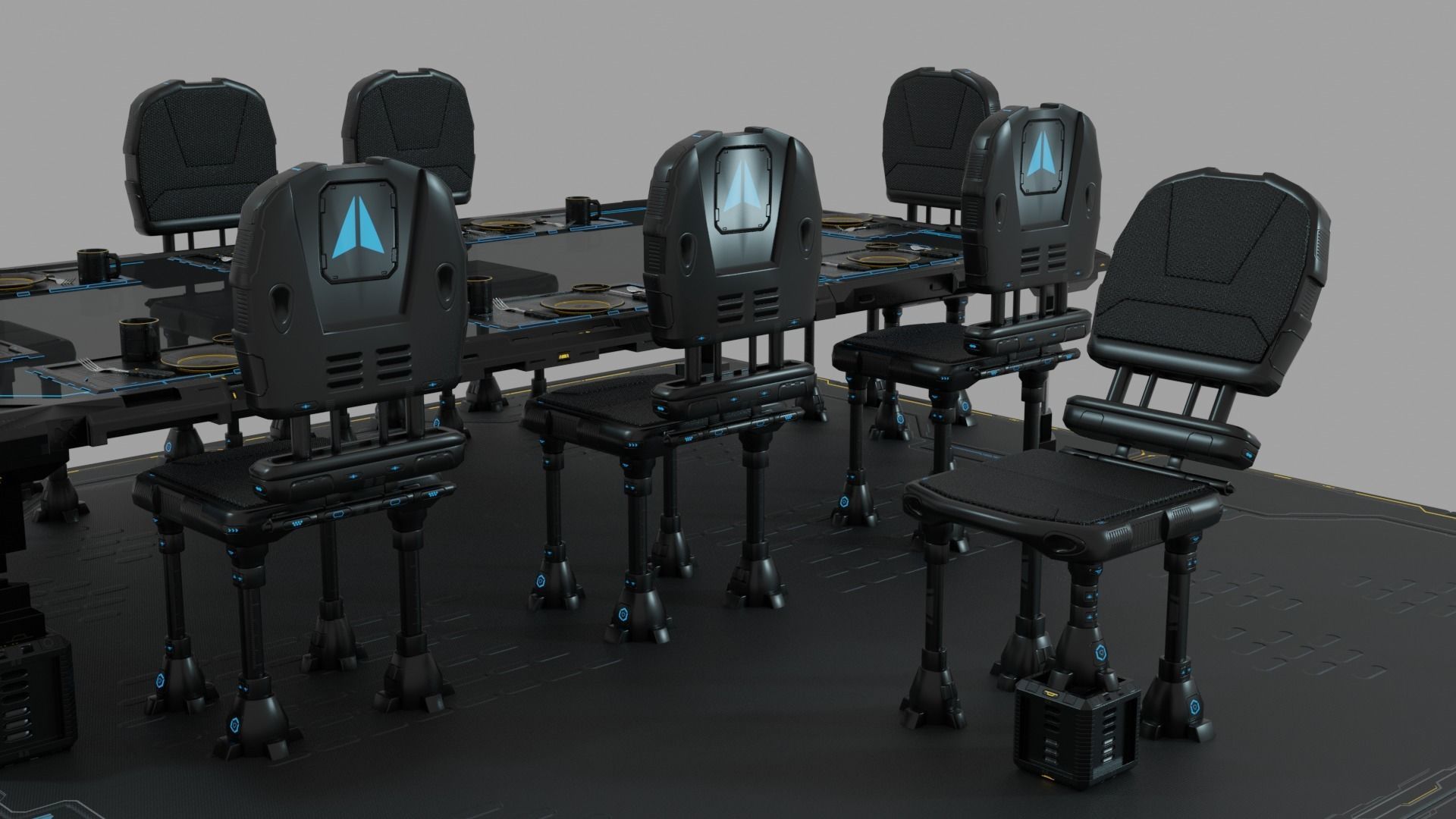Y2J Table Set 3D model_8