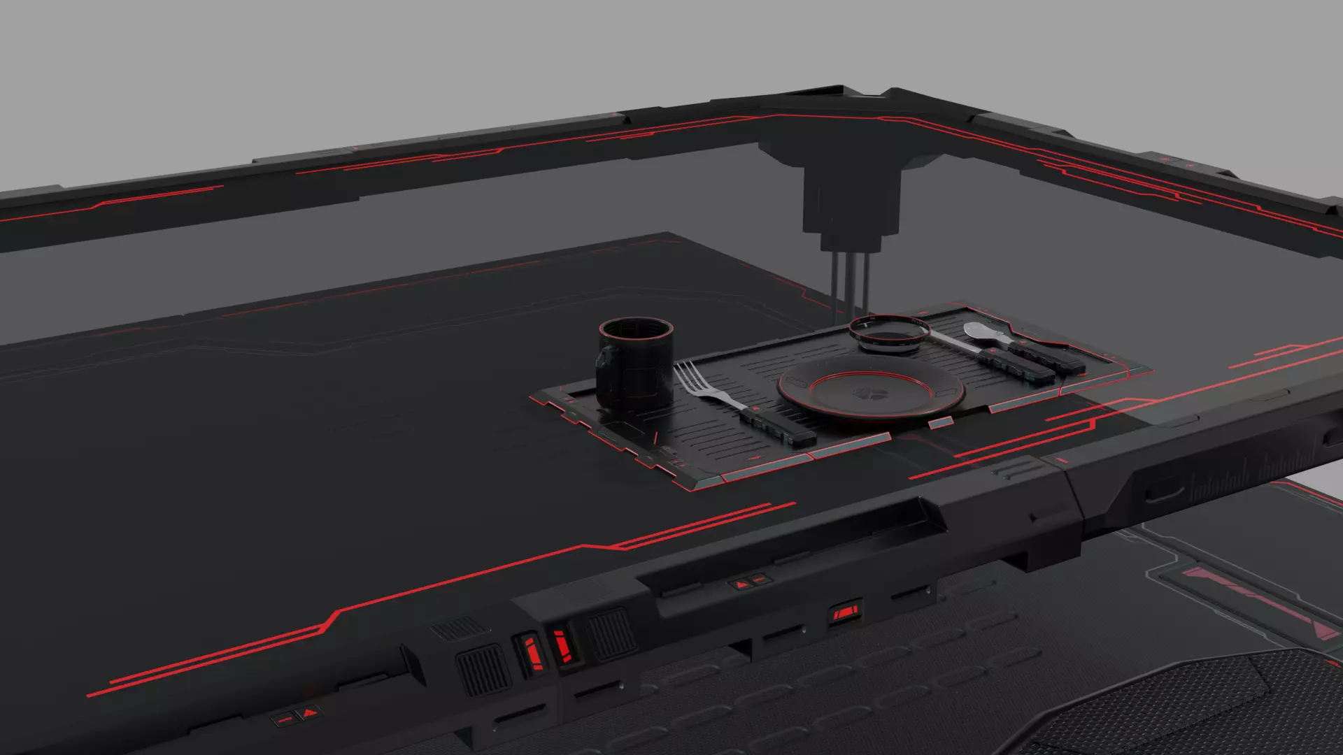 Y2J Table Set 3D model_0