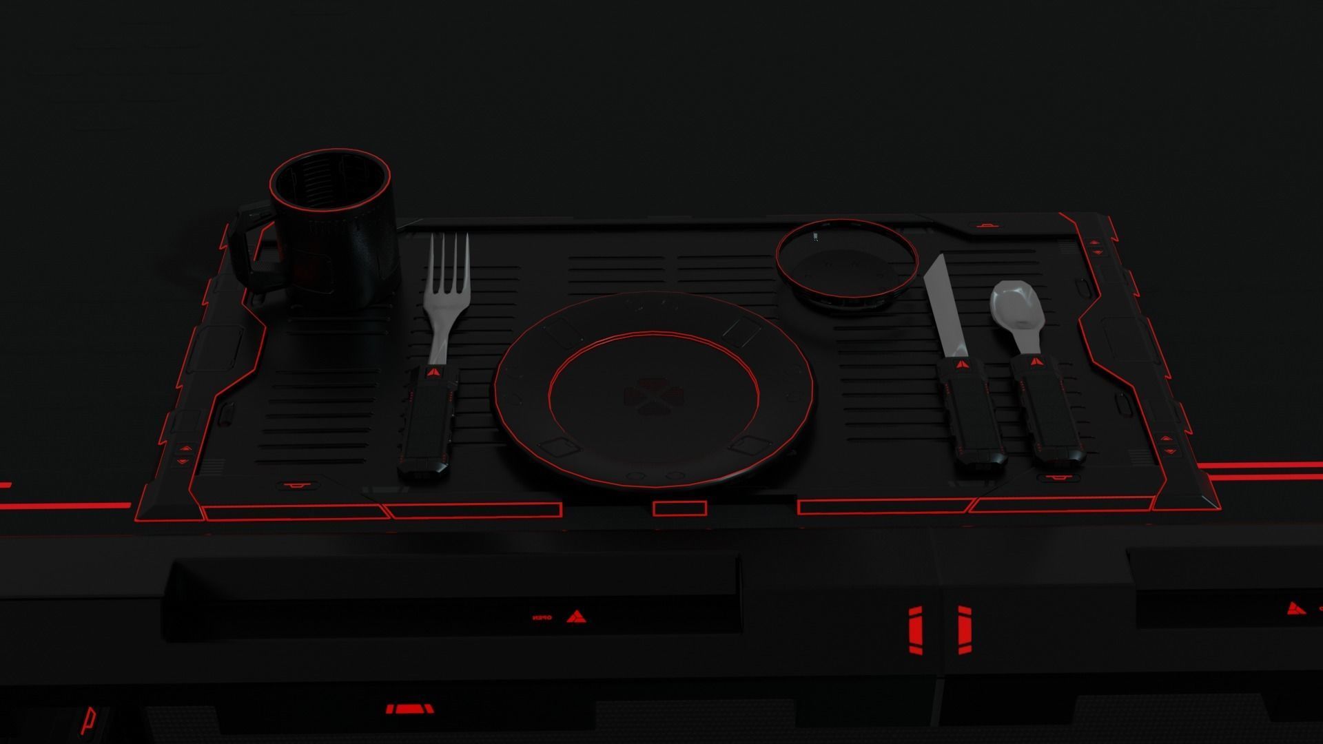 Y2J Table Set 3D model_20