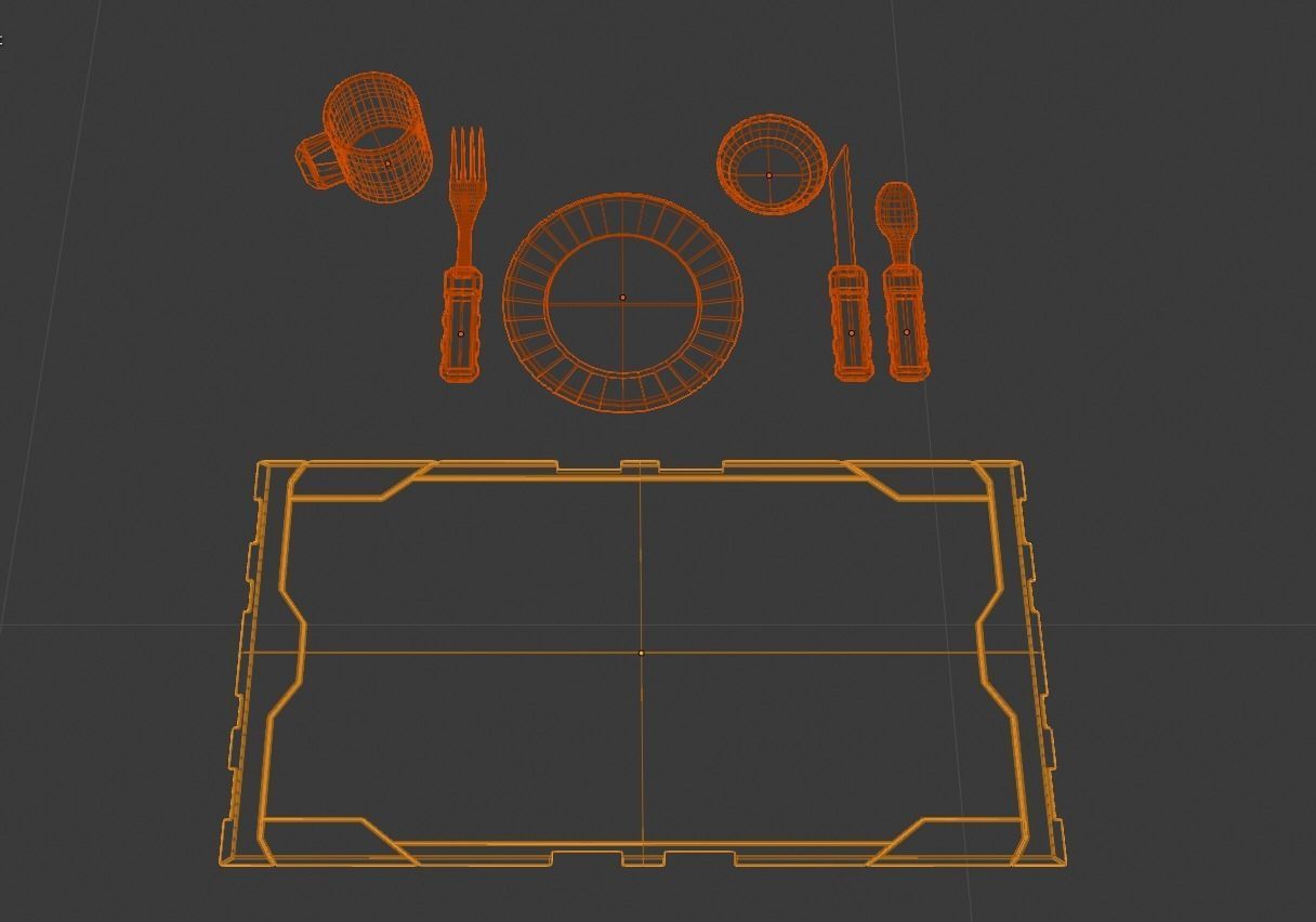 Y2J Table Set 3D model_25