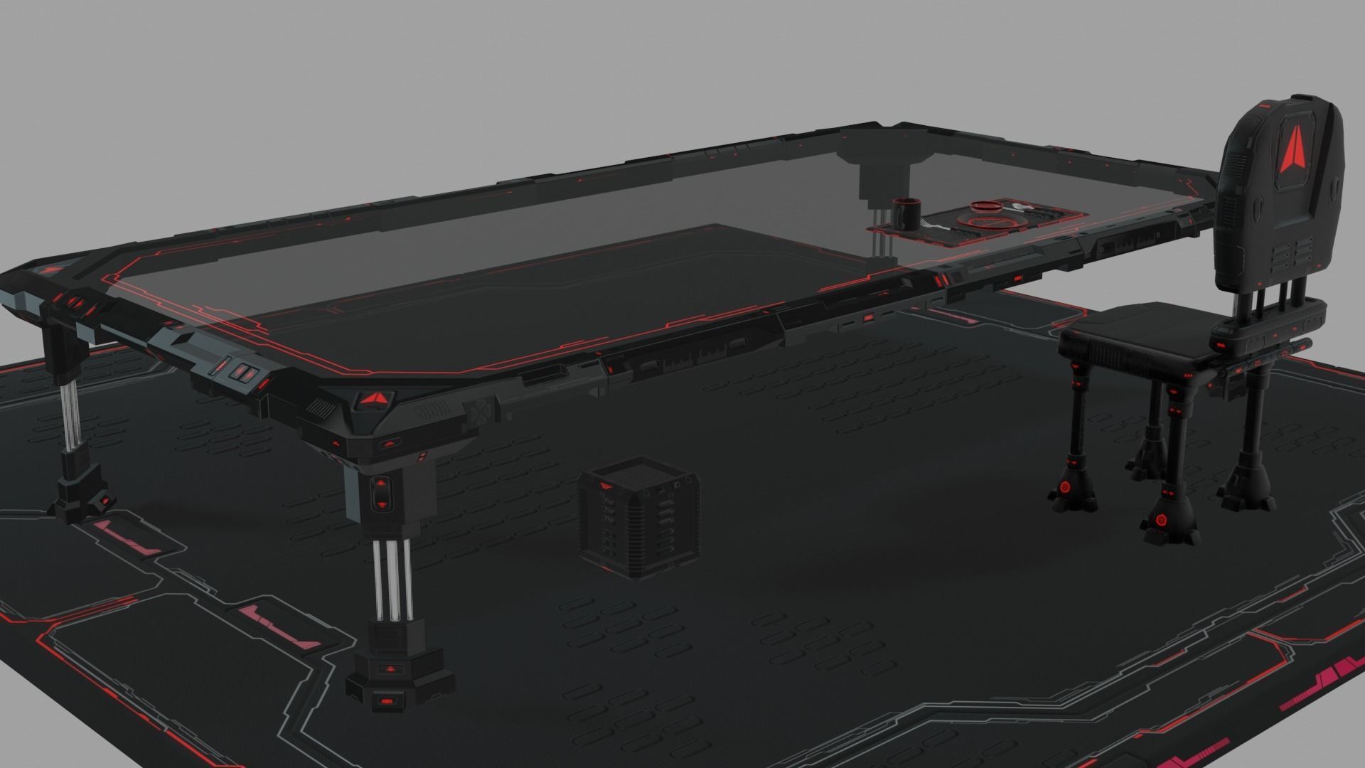 Y2J Table Set 3D model_16