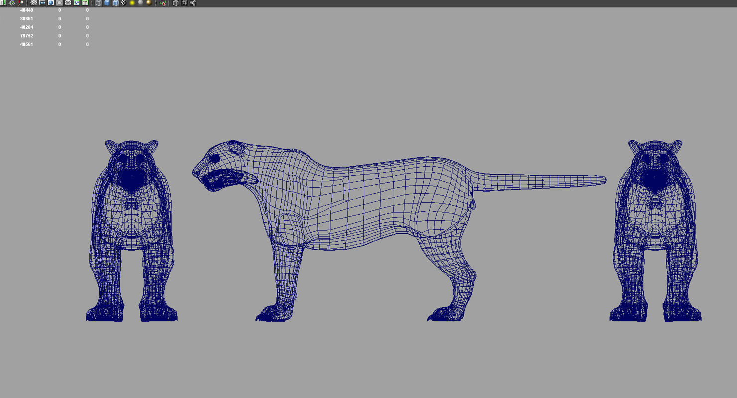 tiger3d model panther 3D model_6
