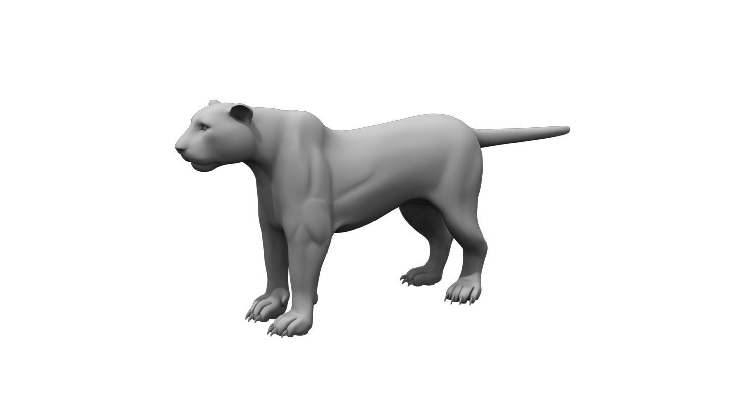 tiger3d model panther 3D model_1