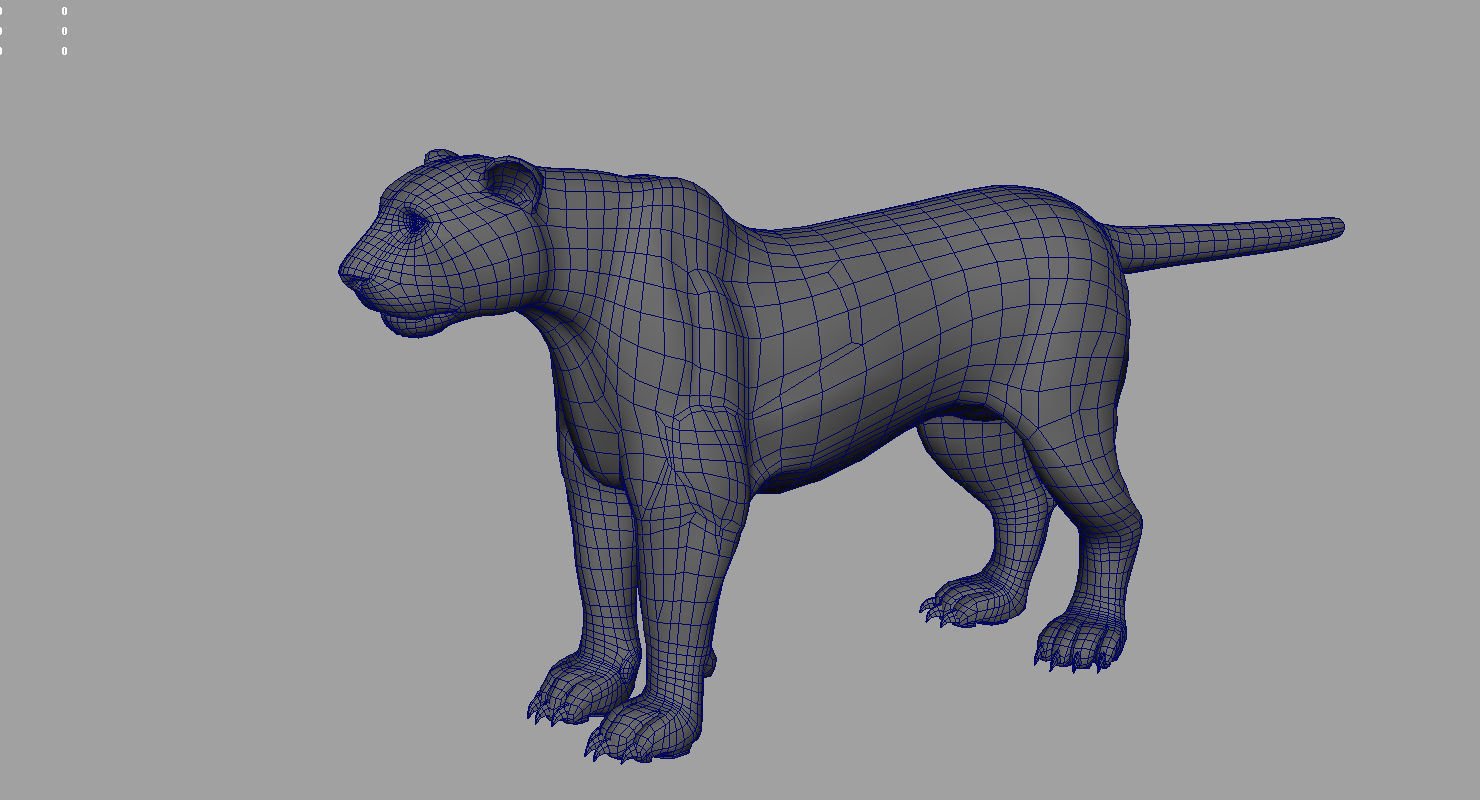 tiger3d model panther 3D model_8