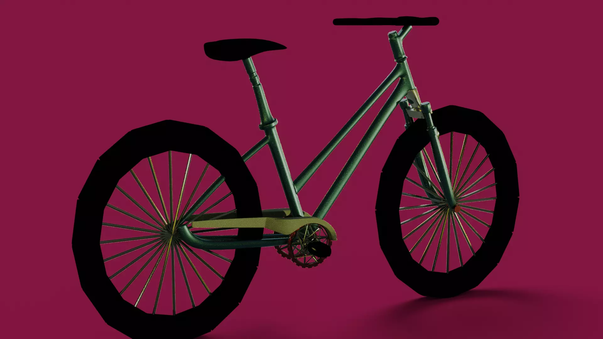 Bicycle Free low-poly 3D model