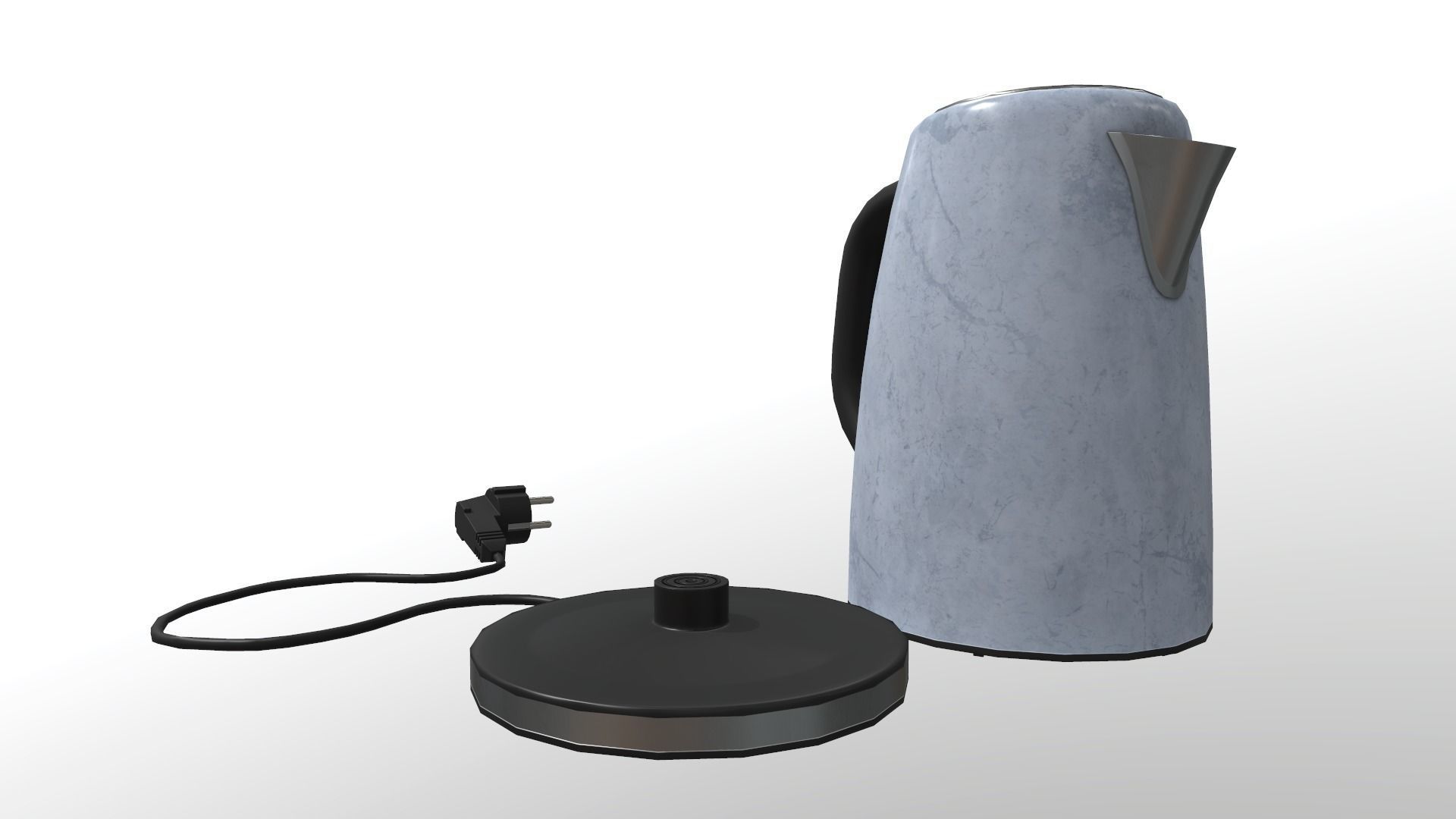 Electric Kettle Low-poly 3D model_19