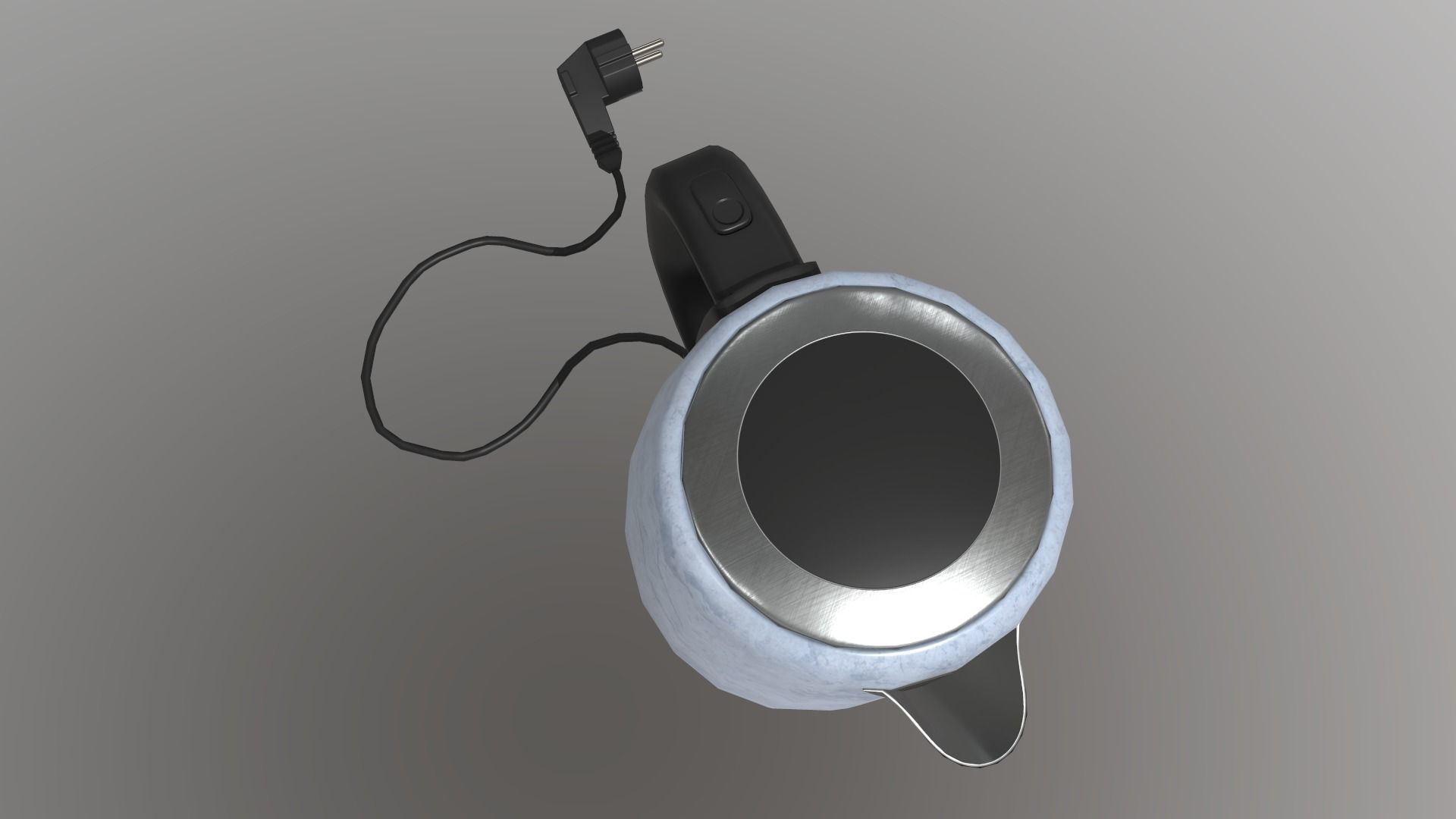 Electric Kettle Low-poly 3D model_15