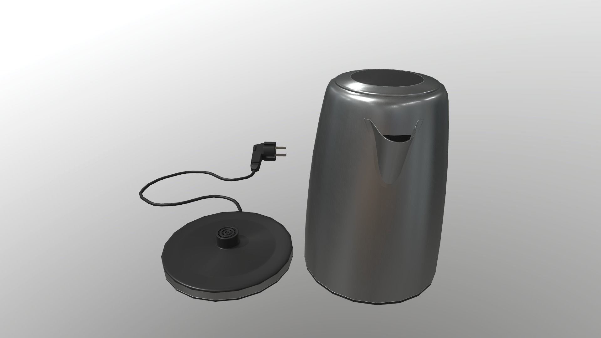 Electric Kettle Low-poly 3D model_20