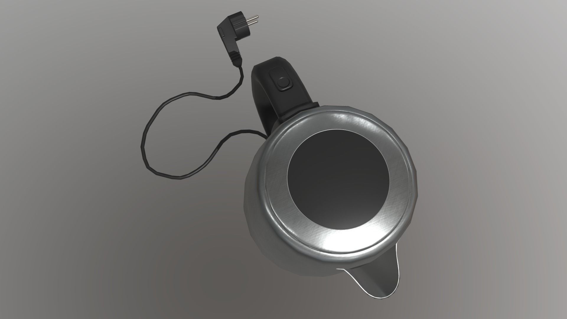 Electric Kettle Low-poly 3D model_14