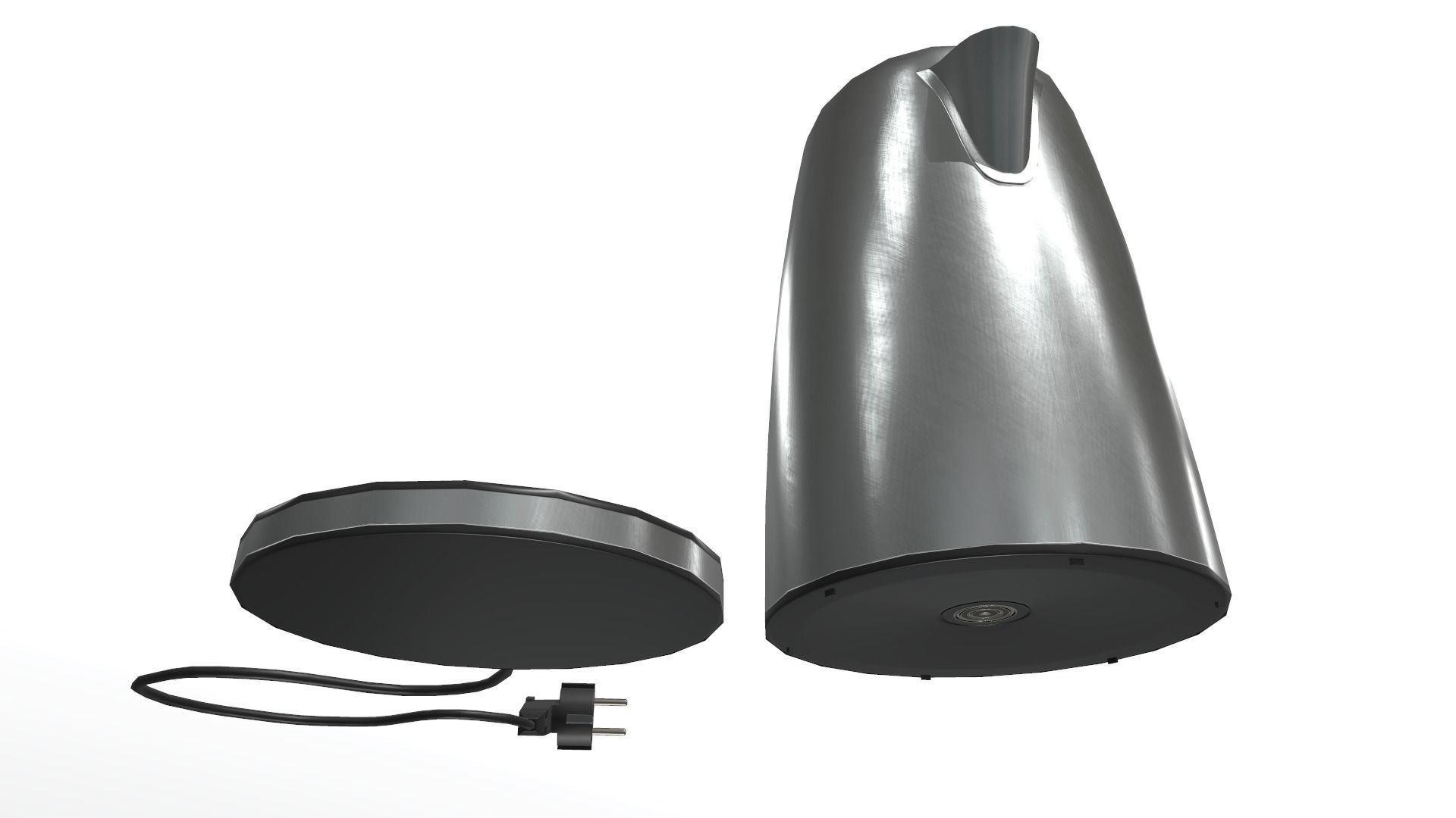 Electric Kettle Low-poly 3D model_22