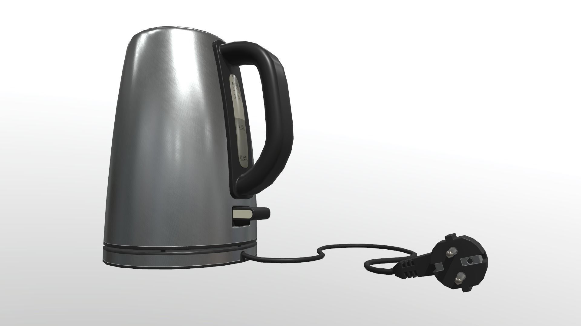 Electric Kettle Low-poly 3D model_4