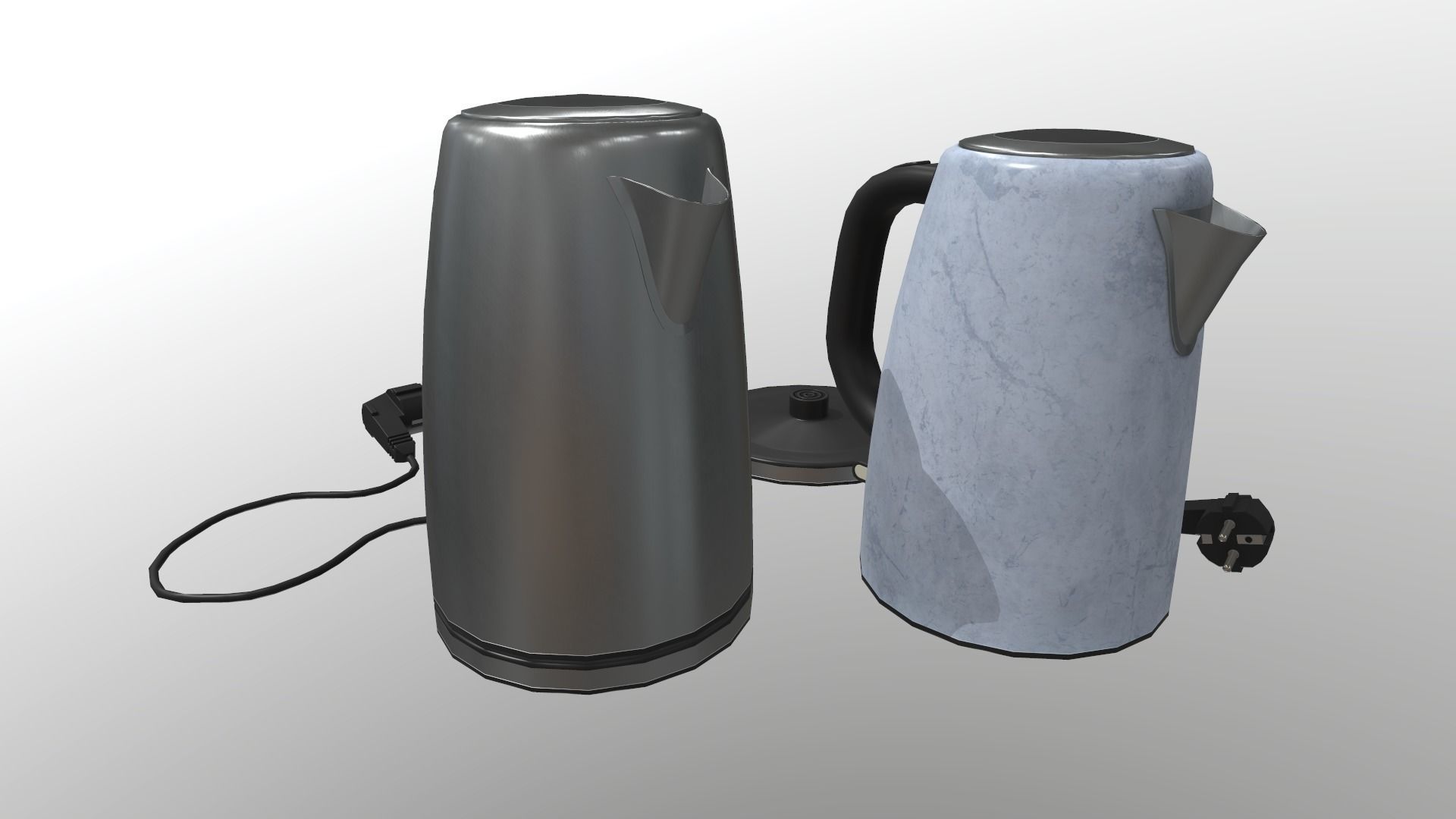 Electric Kettle Low-poly 3D model_2