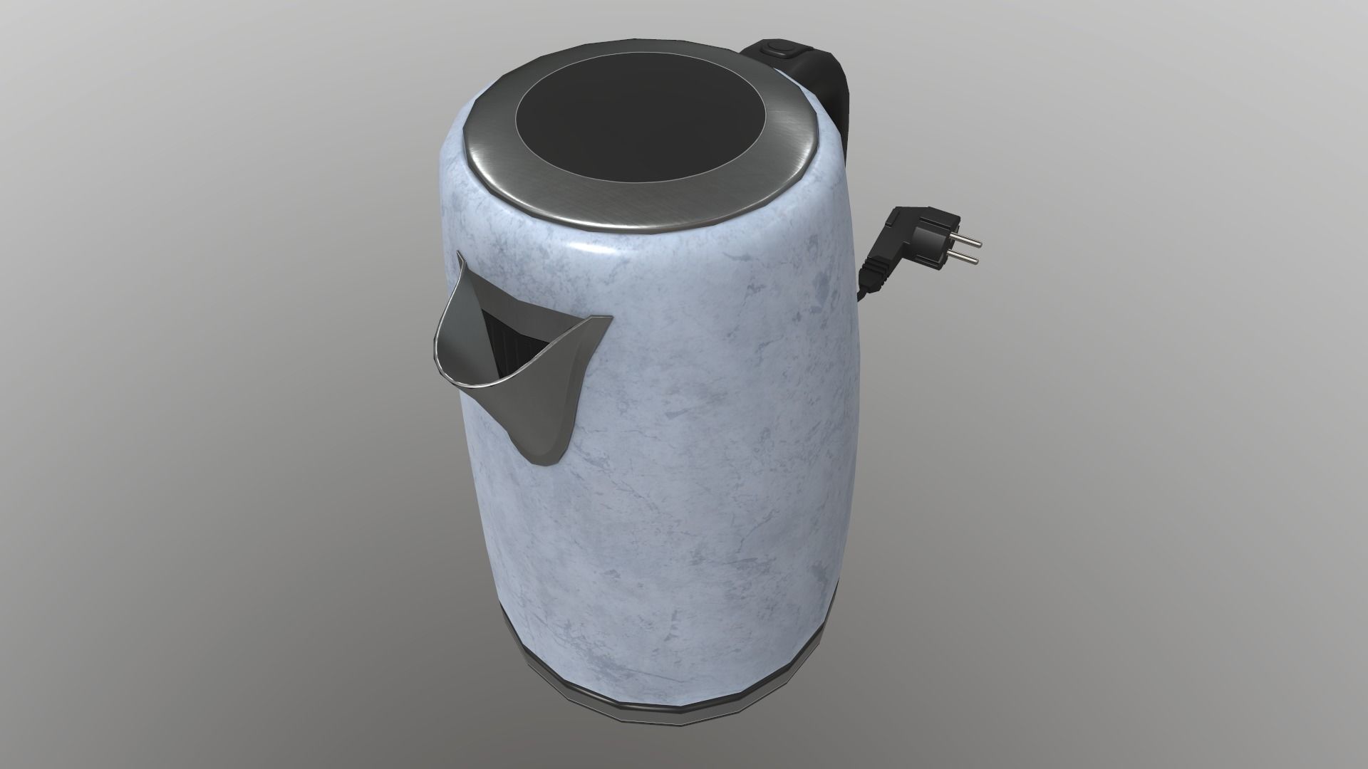 Electric Kettle Low-poly 3D model_13