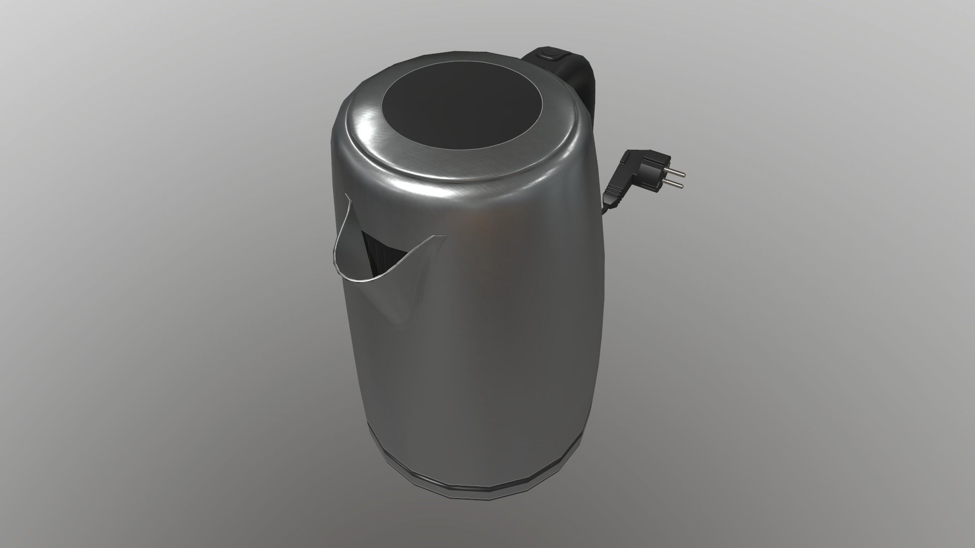 Electric Kettle Low-poly 3D model_12