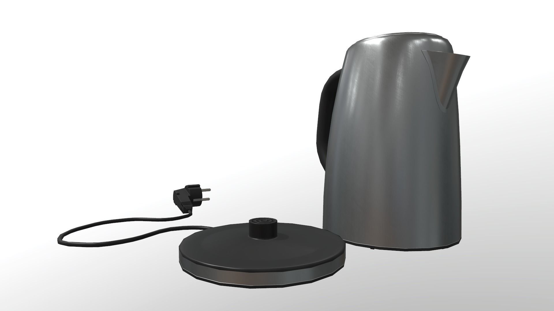 Electric Kettle Low-poly 3D model_18