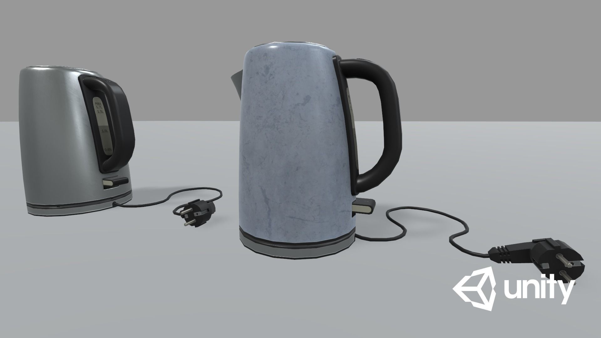 Electric Kettle Low-poly 3D model_29