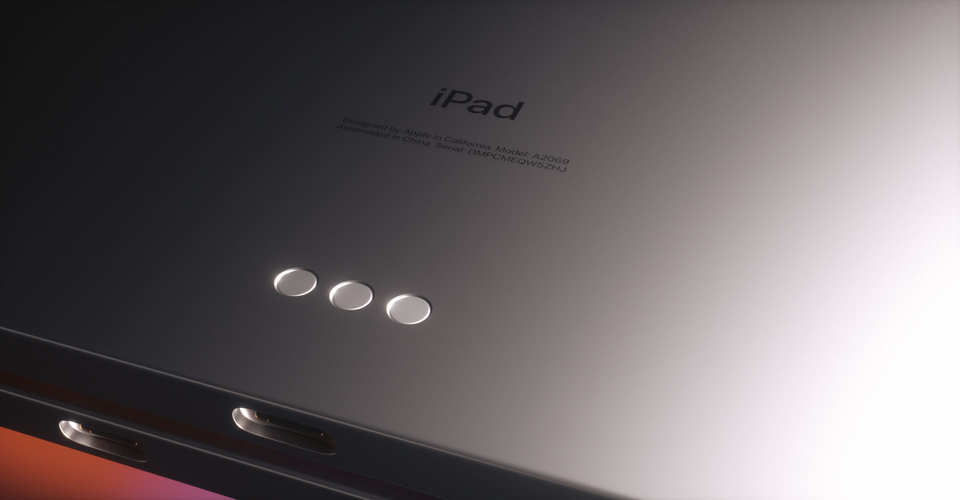 iPad Pro with Apple Pencil 2 Low-poly 3D model_12