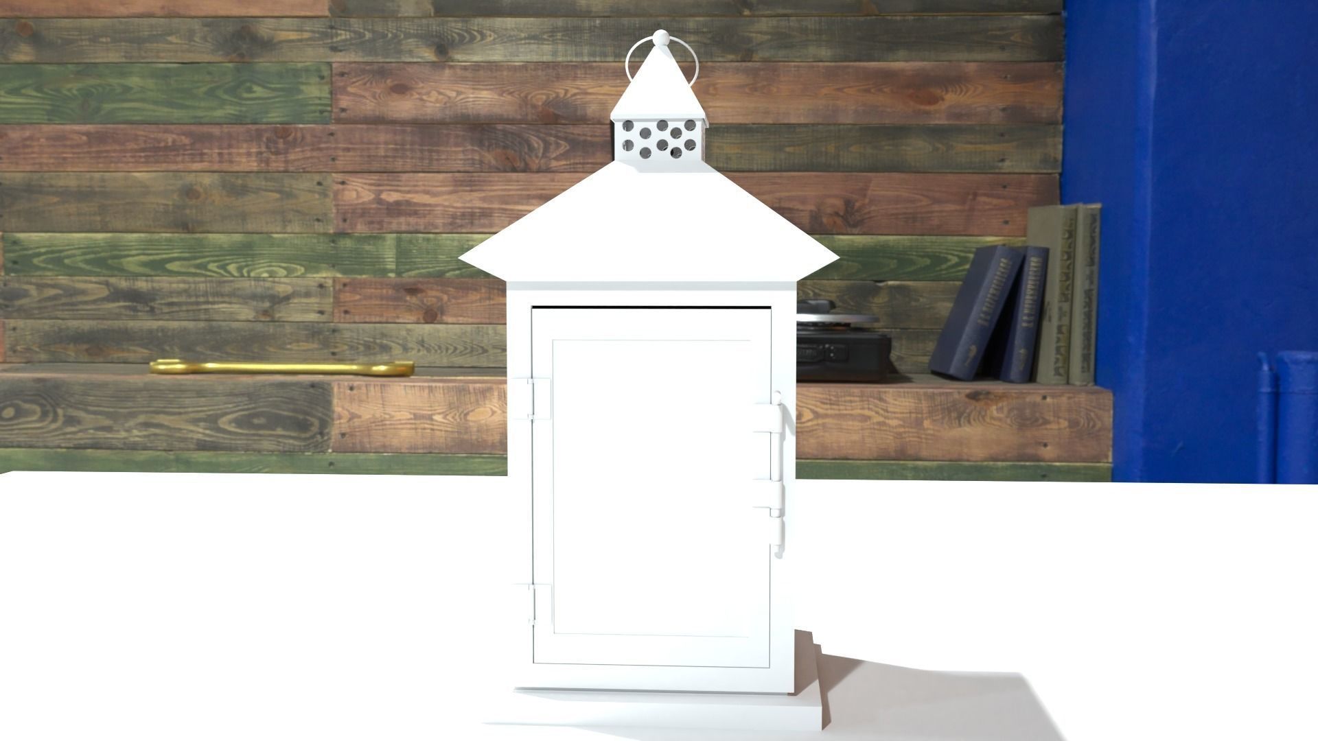 vintage lantern Low-poly 3D model_4
