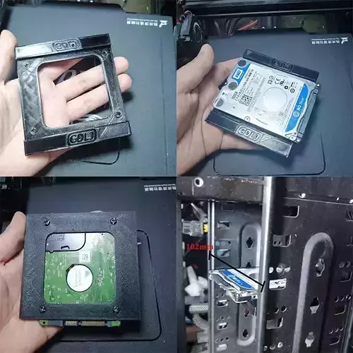 Laptop Hard Drive Base - PC Cases 3D print model