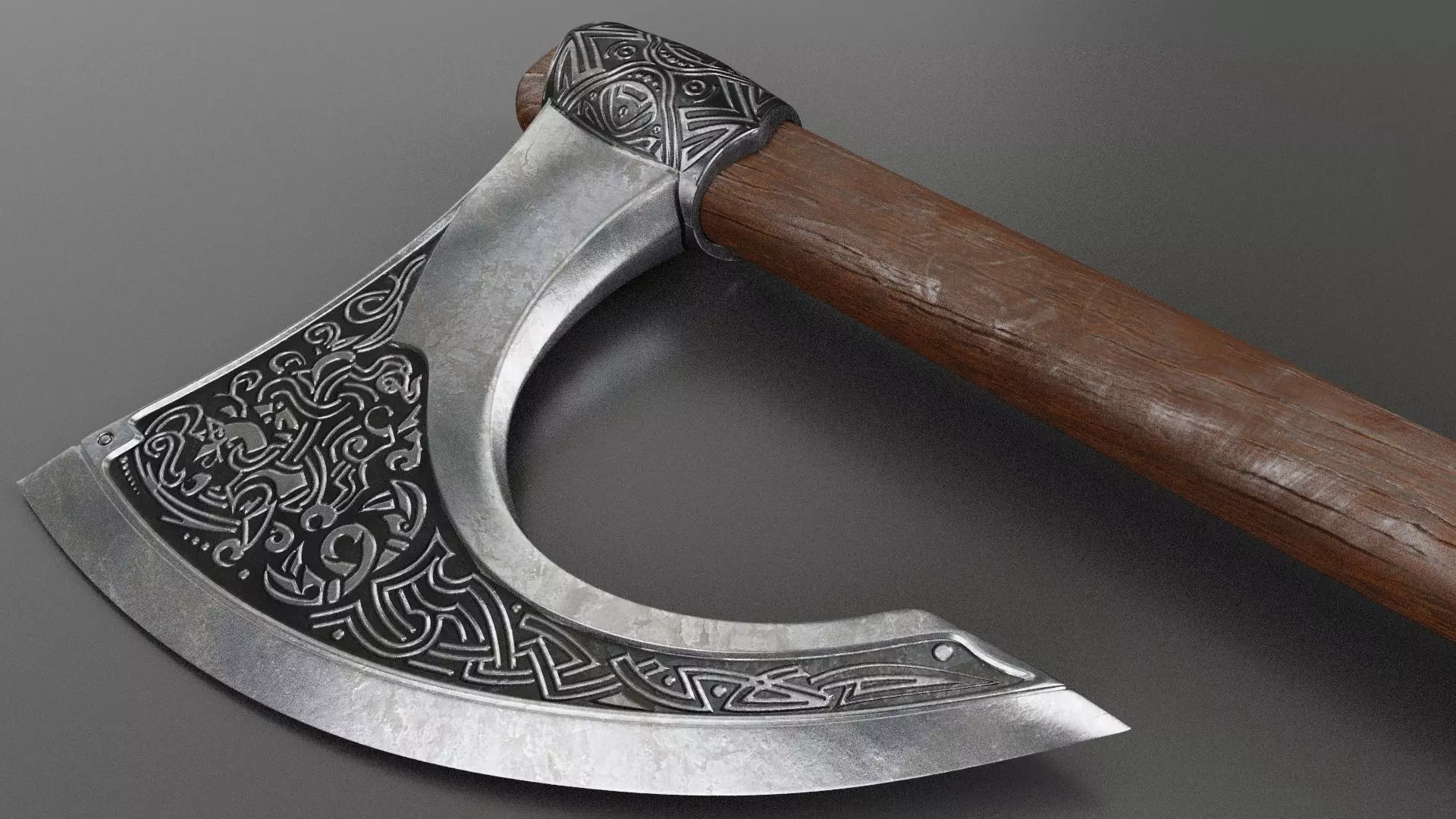 Viking Axe Free low-poly 3D model