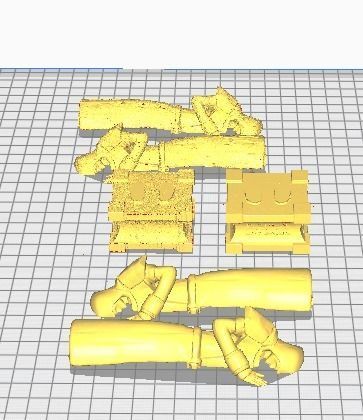 Jedi and Sith Statues - Weathered Worn or Fresh 3D print model_2