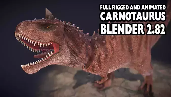 Carnotarus Dinosaur 3D Model 3D model