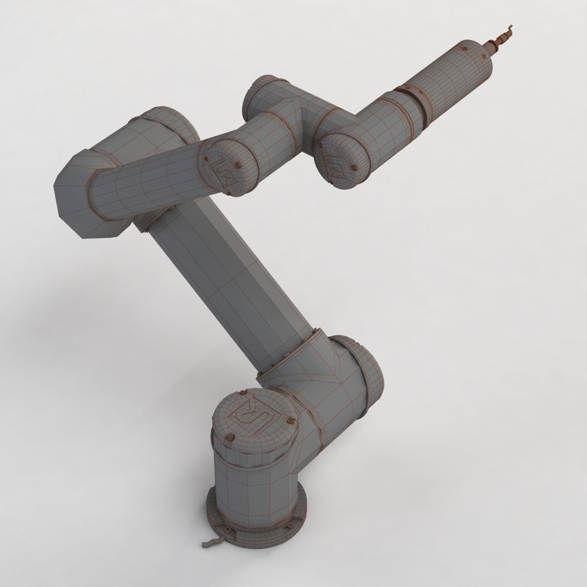 UR5 with Compliant Deburring Blade ATI Industrial Automation 3D model_3