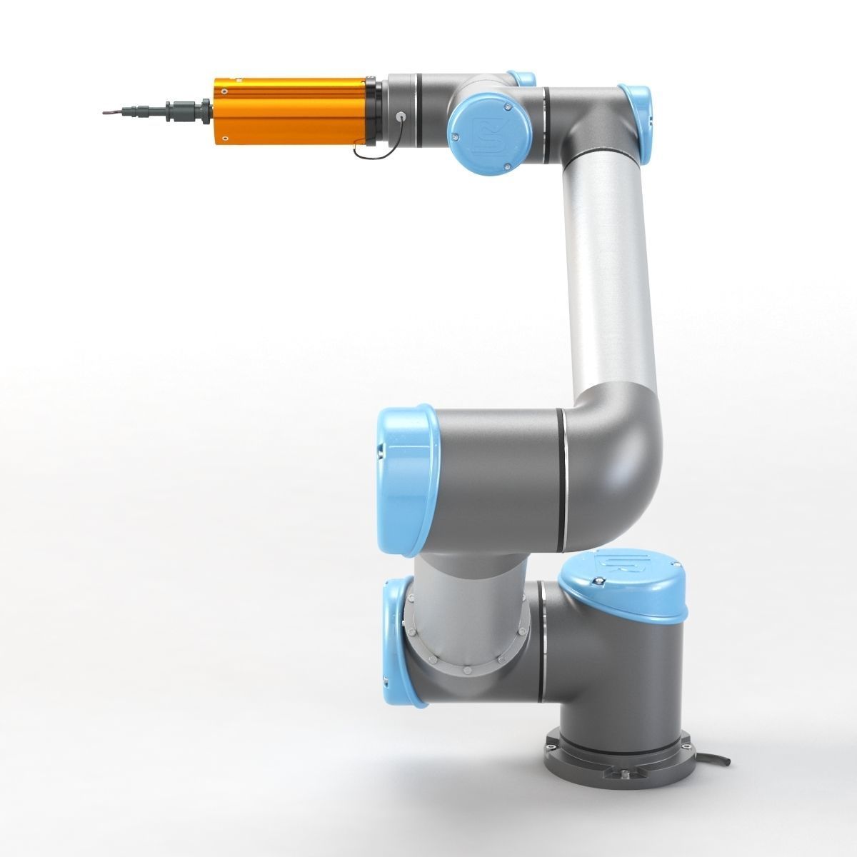 UR5 with Compliant Deburring Blade ATI Industrial Automation 3D model_4