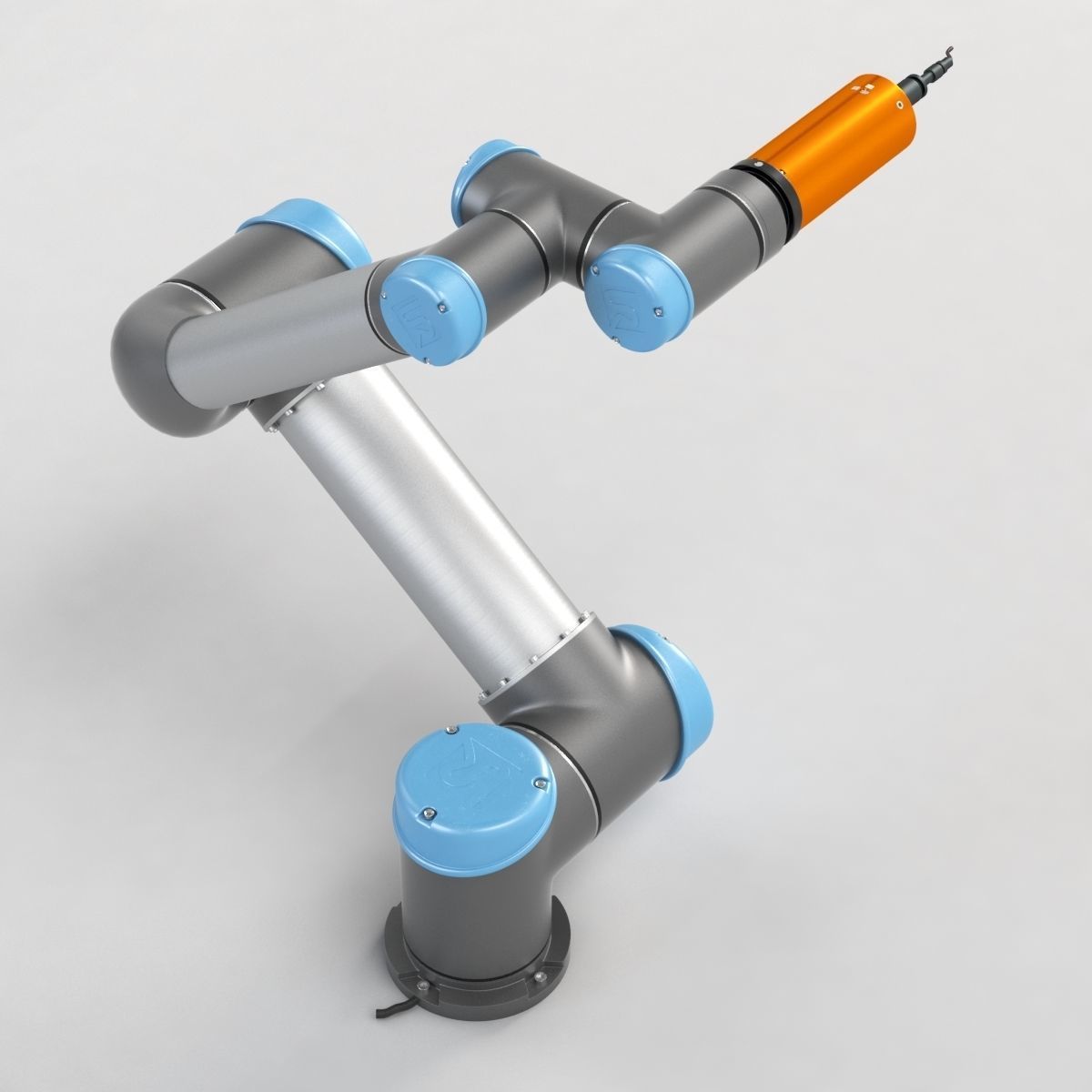 UR5 with Compliant Deburring Blade ATI Industrial Automation 3D model_2