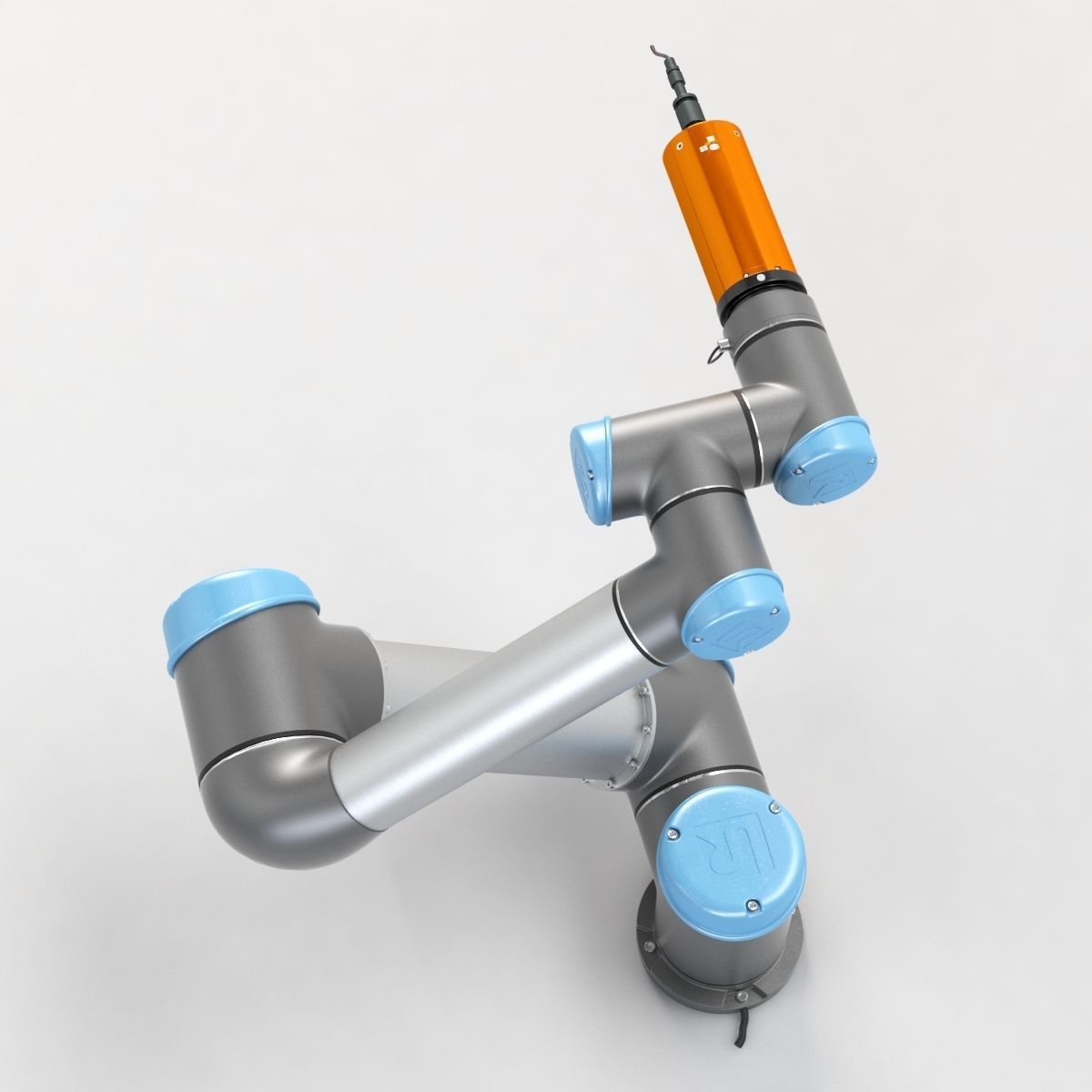 UR5 with Compliant Deburring Blade ATI Industrial Automation 3D model_5