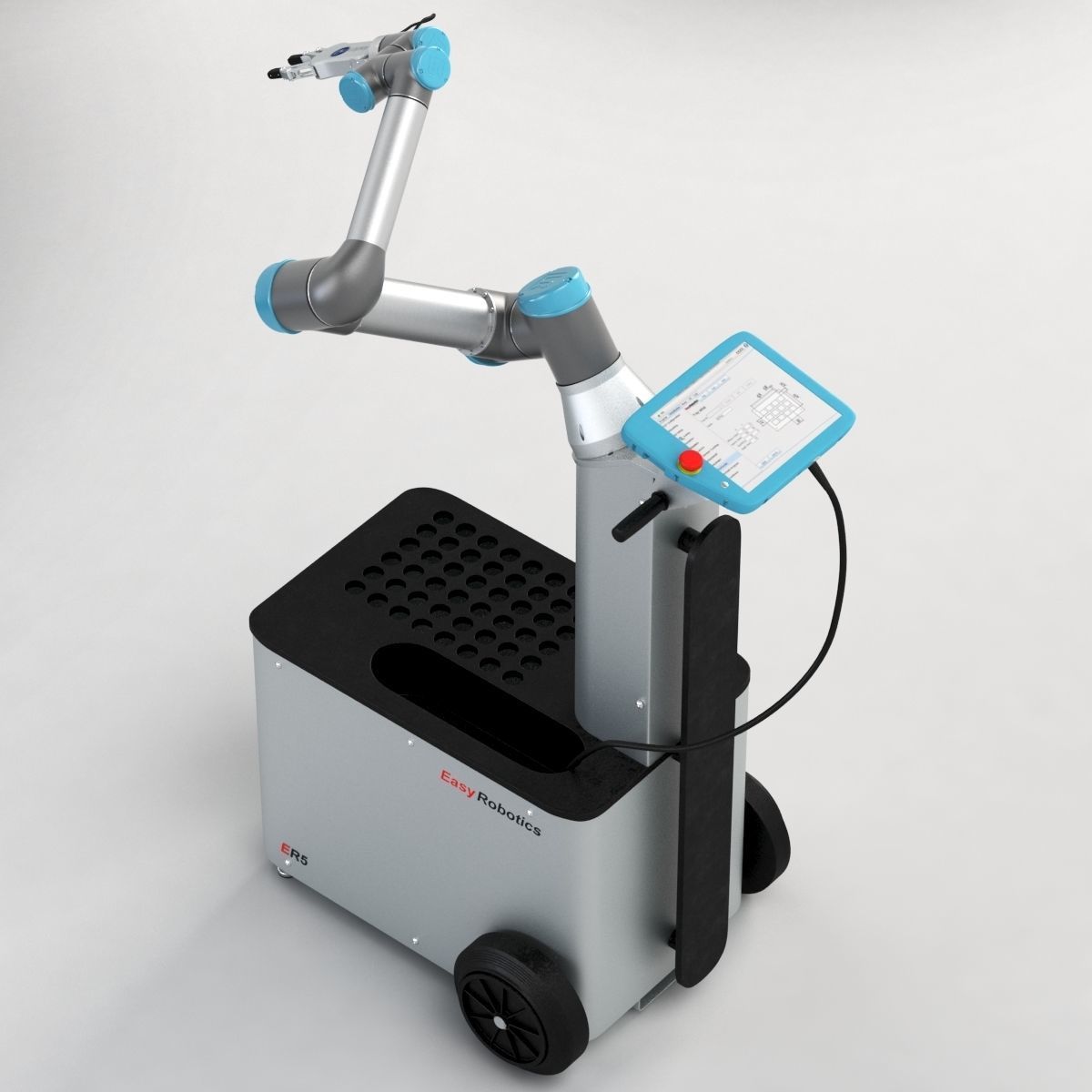 UR3 with ER5 Max Mobility And Flexibility Robot Cell 3D model_2