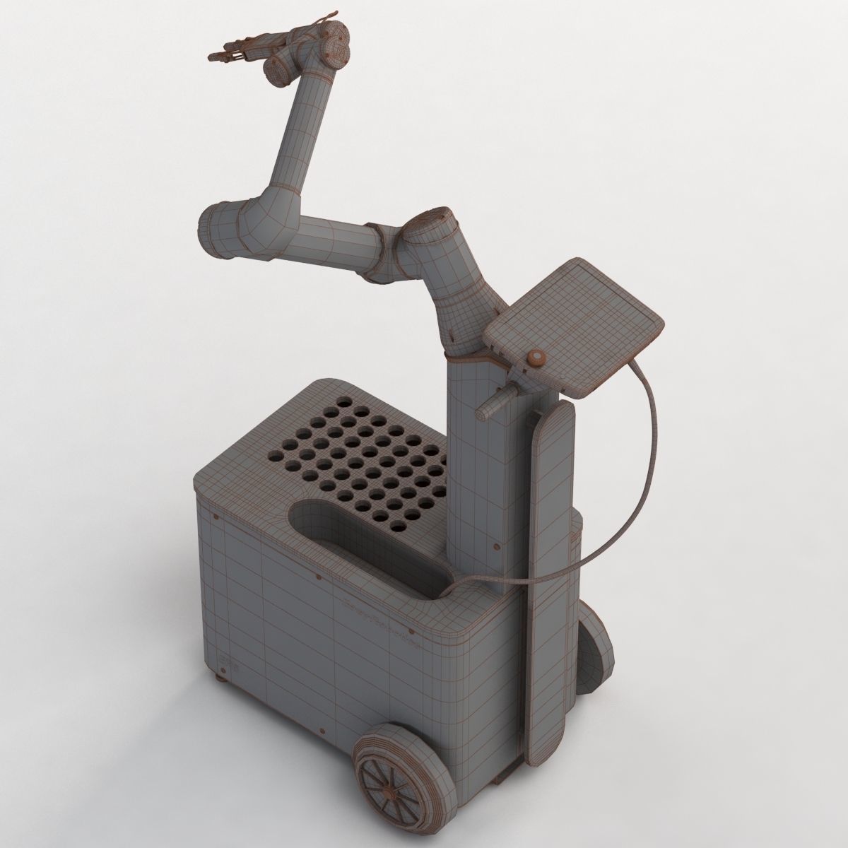 UR3 with ER5 Max Mobility And Flexibility Robot Cell 3D model_3