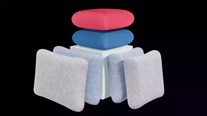 almofadas stack of cushions