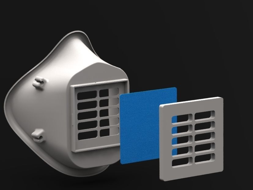 Face Protect Mask 3D model_1