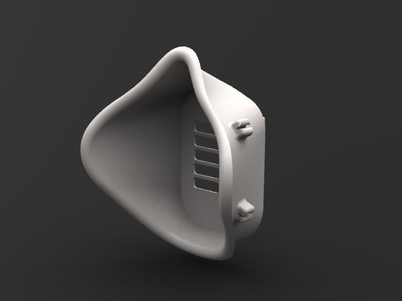 Face Protect Mask 3D model_5
