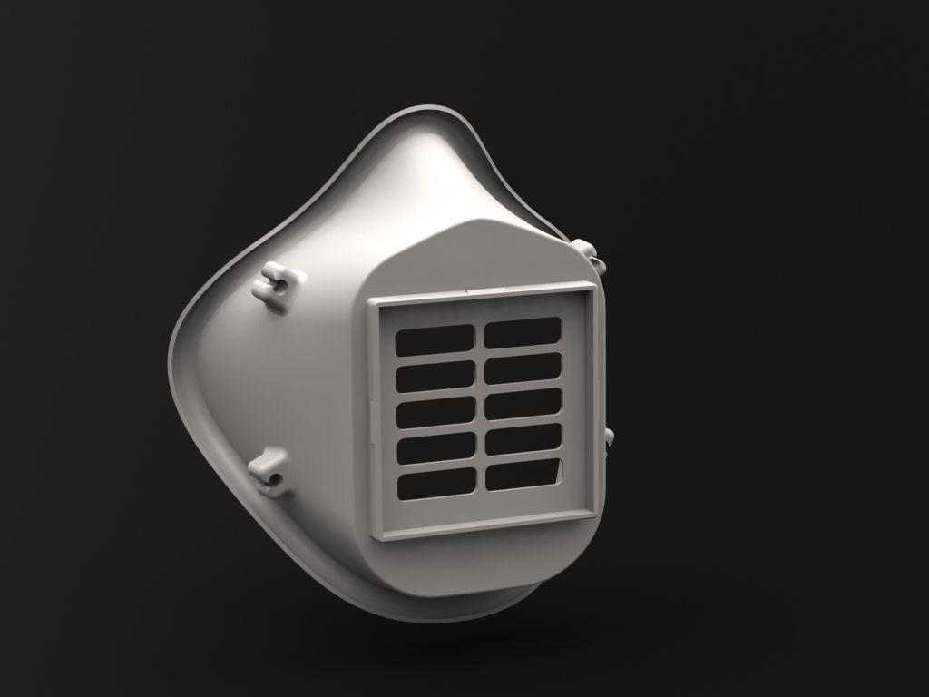 Face Protect Mask 3D model_4