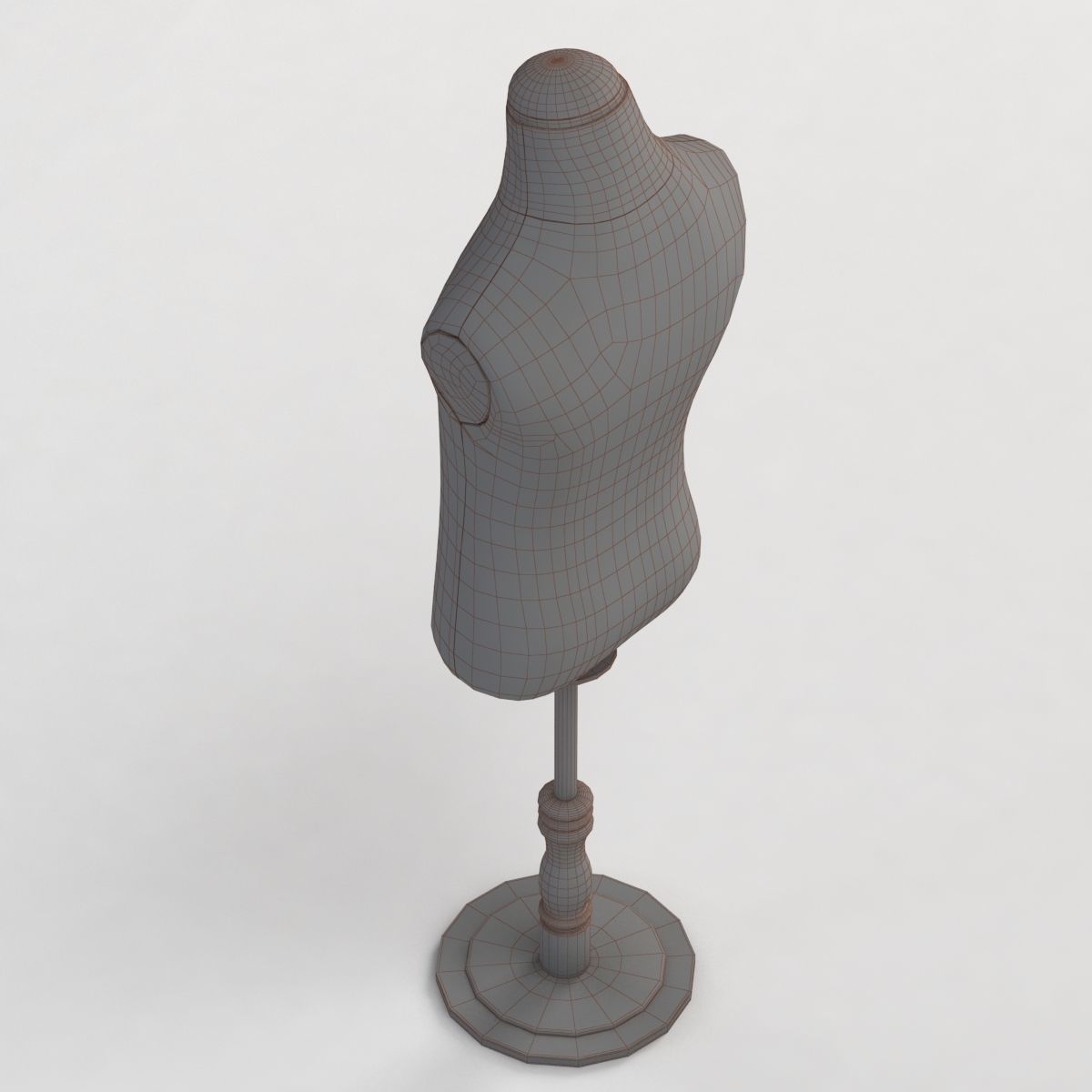 Children Dress Display Stand 2 3D model_3