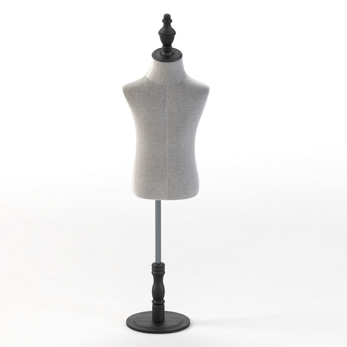 Children Dress Display Stand 1 3D model_4