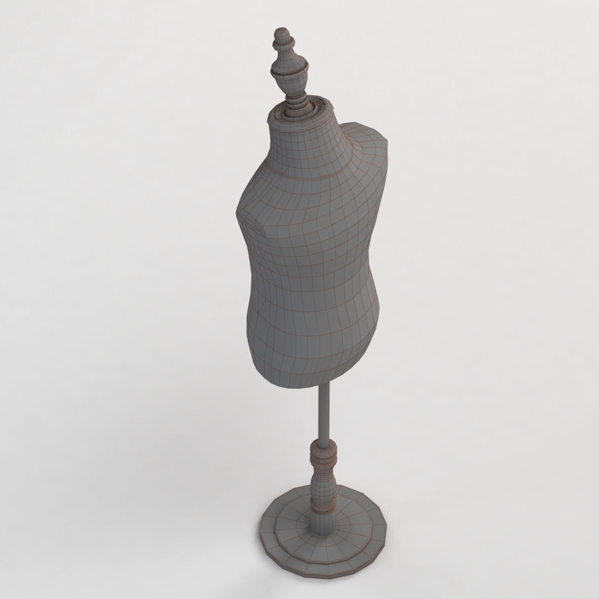 Children Dress Display Stand 1 3D model_3