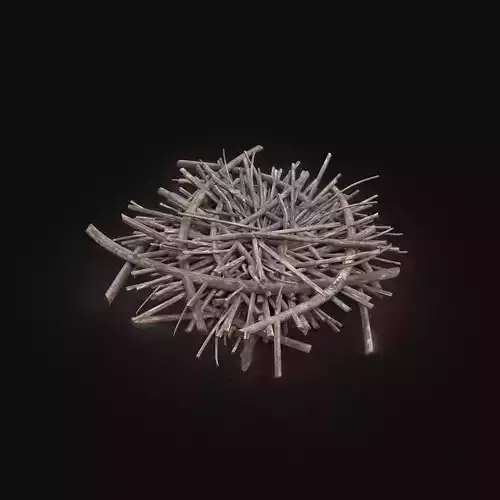 Bird Dragon Animal Nest Lair Perch Padding Seating AAA Next Gen Free low-poly 3D model