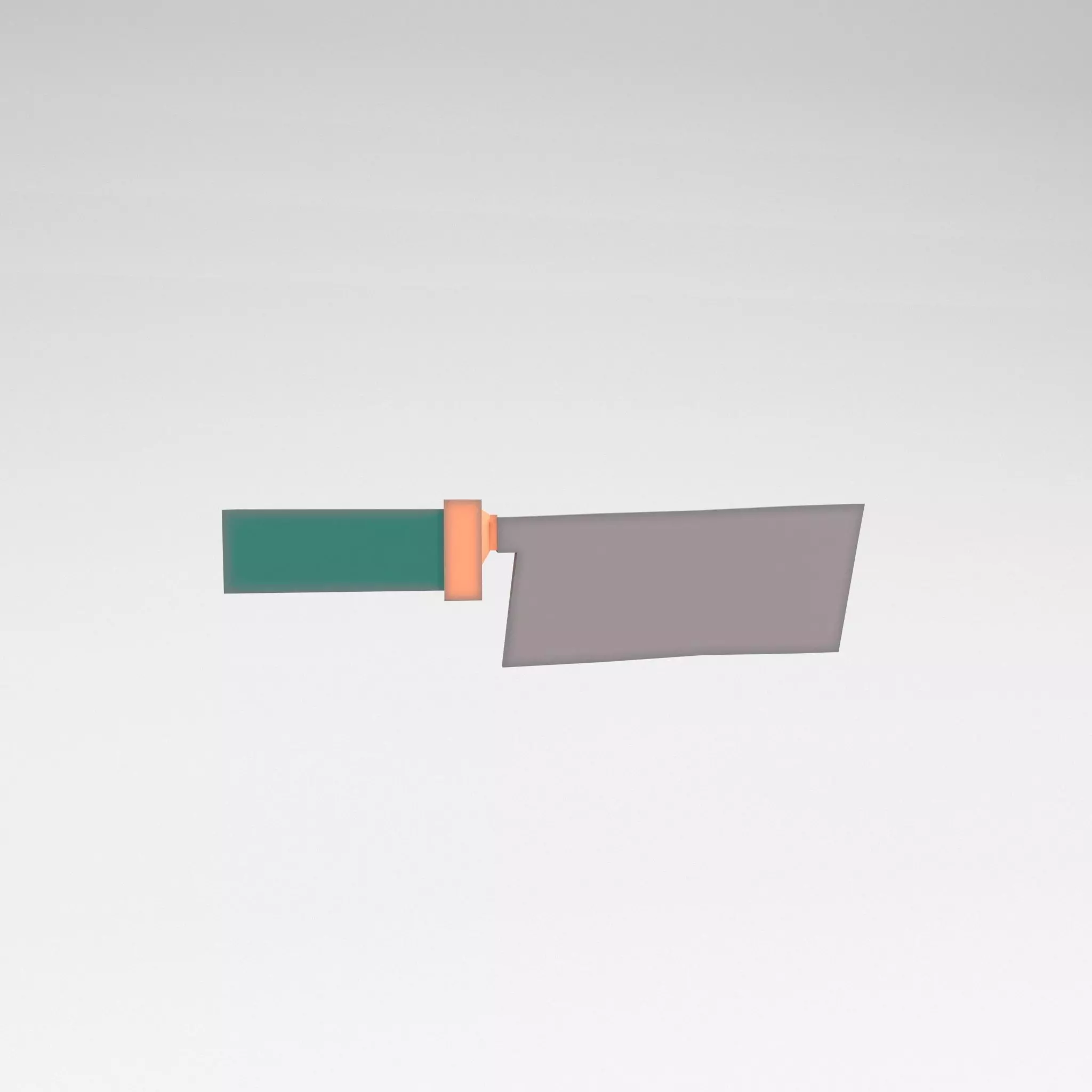 Low poly knife 011 Low-poly 3D model_0