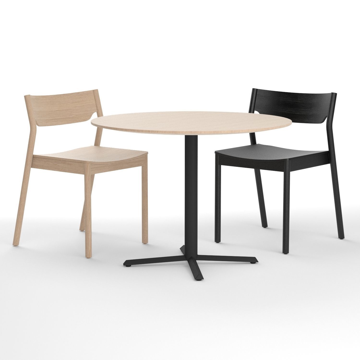 Tangerine chair with Morison table 3D model_5